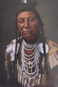 Chief Plenty Coups Painting by Dave Holman