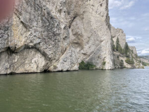 Gates of the Rocky Mountains sheer cliff