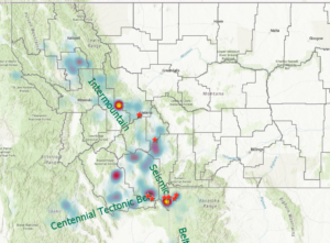 Intermountain Seismic Belt and the Centennial Tectonic Belt