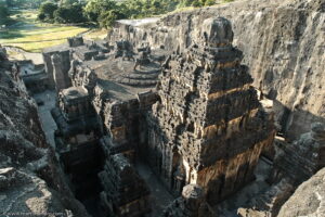 The Kailasanatha temple (Cave 16) is one of the 34 cave temples and monasteries are known collectively as the Ellora Caves