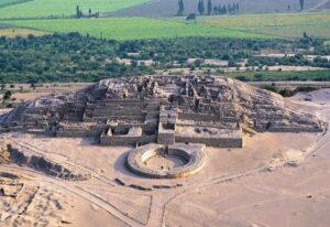 Caral archaeological complex, in Peru. Almost 5,000 years old, it was built by one of the oldest cultures in the world
