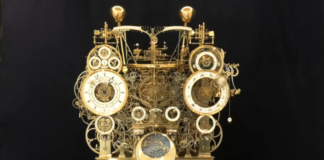 The finished overview of an Astronomical Mechanical Clock Astronomical Mechanical Clock