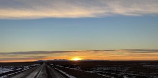 Sunset over the Bears Paw Mountains Bears Paw Mountains