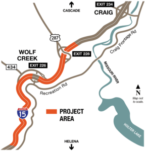 Interstate 15 rehabilitation project at Wolf Creek