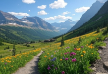 The Highline Trail in Glacier National Park The Highline Trail in Glacier National Park