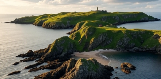 Hirta Island in the St Kilda archipelago of Scotland Hirta Island, in the St Kilda archipelago of Scotland