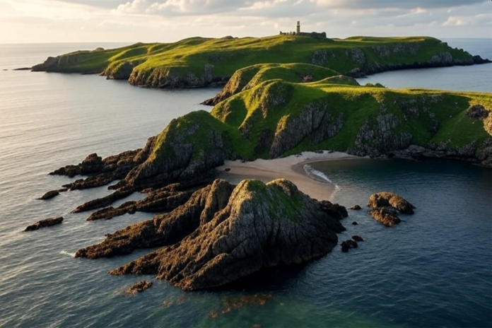 Hirta Island, in the St Kilda archipelago of Scotland